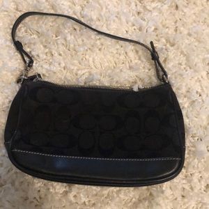 Black coach mini bag